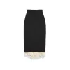 Gonna Lingerie Tailored da Donna in Nero/beige
