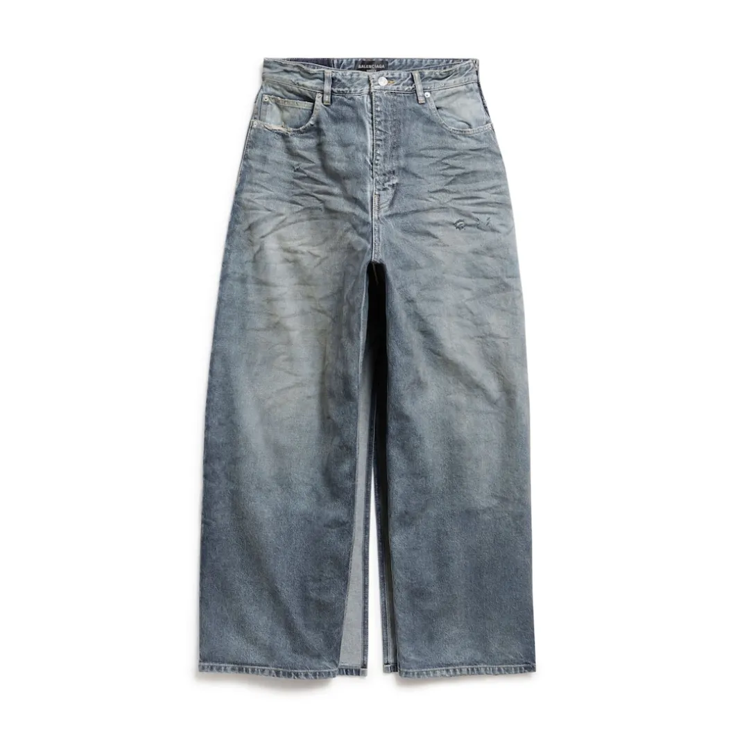 Gonna Pantalone Apron da Donna in Azzurro