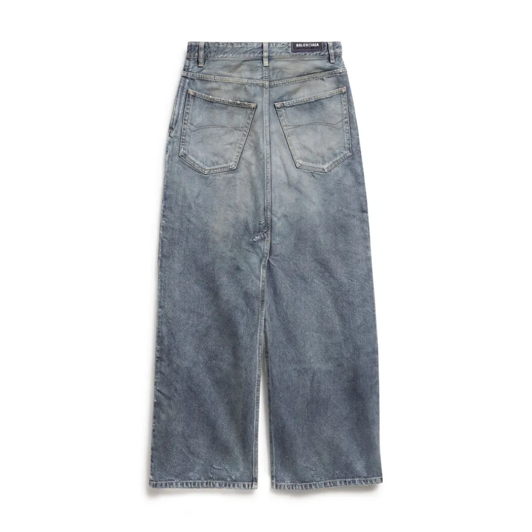 Gonna Pantalone Apron da Donna in Azzurro