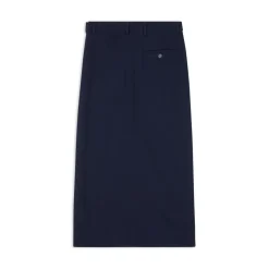 Gonna Tailored Con Spacco in Blu Navy