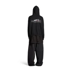 Hoodie Ai Generated Medium Fit in Nero/bianco