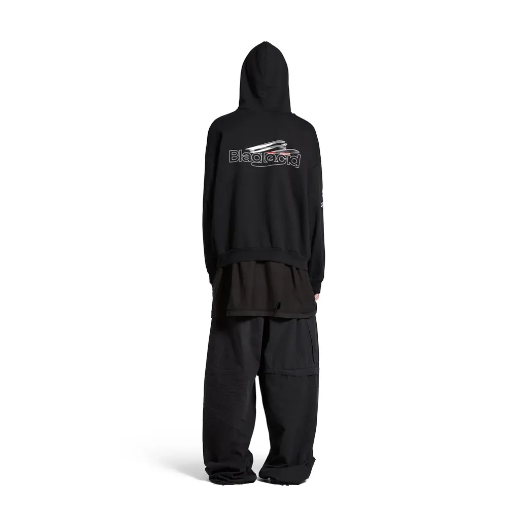 Hoodie Ai Generated Medium Fit in Nero/bianco