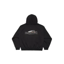 Hoodie Ai Generated Medium Fit in Nero/bianco
