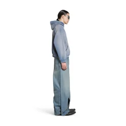 Hoodie Balenciaga Back Medium Fit in Blu