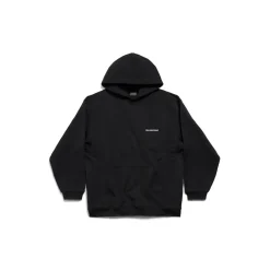 Hoodie Balenciaga Back Regular Fit in Nero