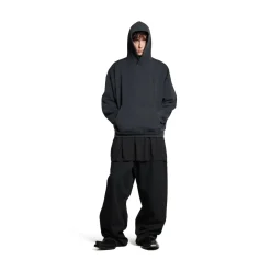 Hoodie Balenciaga Hand-drawn Medium Fit in Nero/bianco
