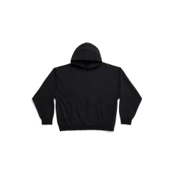 Hoodie Balenciaga Medium Fit in Nero D&eacute;lav&eacute;