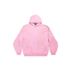 Hoodie Balenciaga Oversize in Rosa/nero