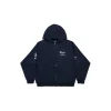 Hoodie Con Zip Wfp Medium Fit in Blu Scuro/bianco