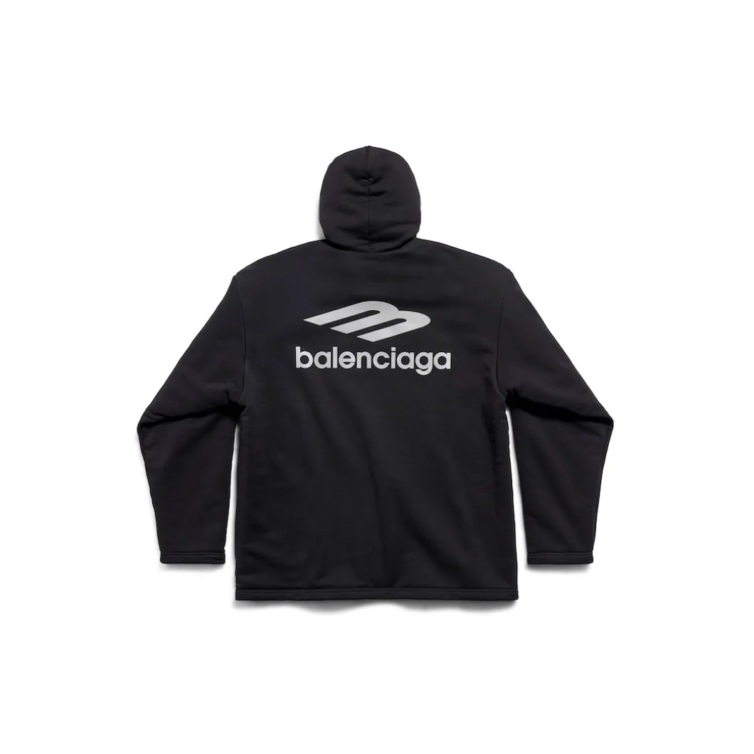Hoodie Idrorepellente 3b Sports Icon Oversize in Nero