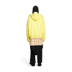 Hoodie Layered Unity Sports Icon Oversize in Giallo/nero