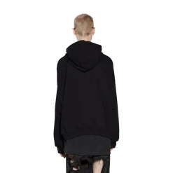 Hoodie Mirror Balenciaga Oversize in Nero