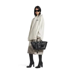 Hoodie Political Campaign Medium Fit da Donna in Bianco