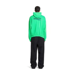 Hoodie Political Campaign Oversize in Verde/nero/blu