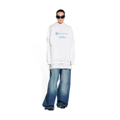 Hoodie Wfp Medium Fit  da Donna in Bianco