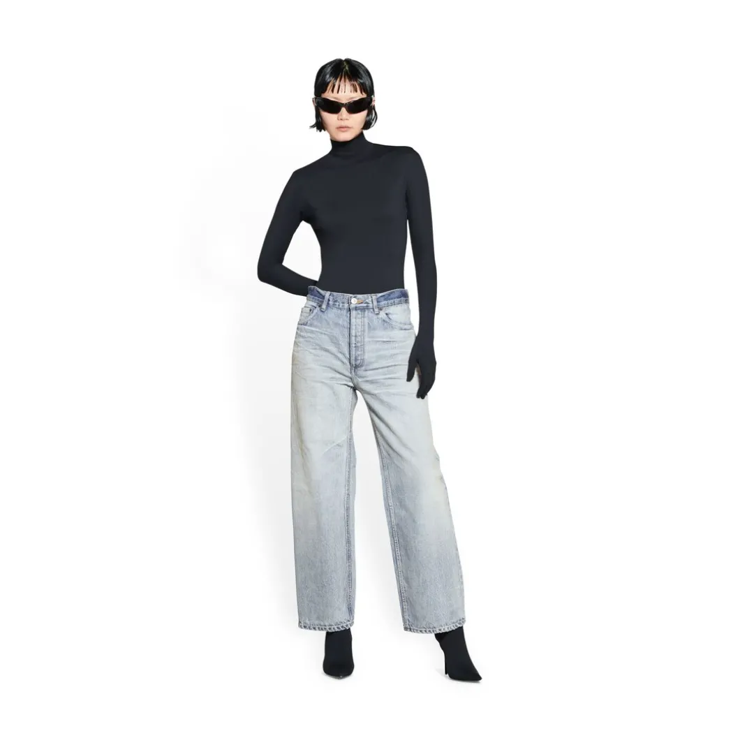 Jeans Ankle Cut da Donna in Azzurro