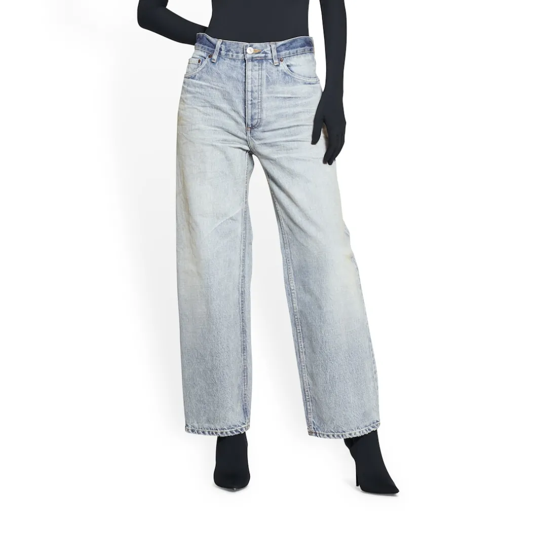 Jeans Ankle Cut da Donna in Azzurro