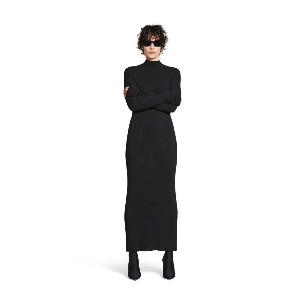 Maxi Abito Balenciaga da Donna in Nero