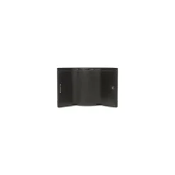 Mini Portafoglio Hourglass da Donna in Nero