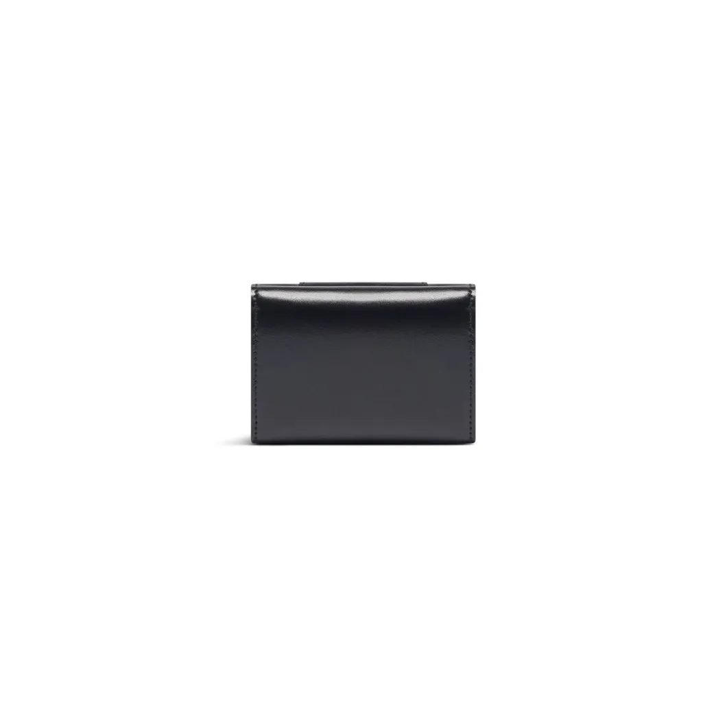 Mini Portafoglio Hourglass da Donna in Nero
