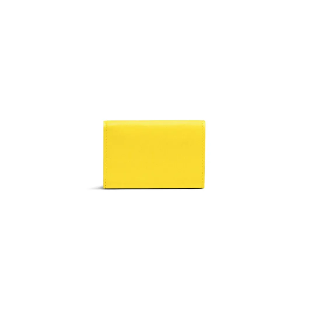 Mini Portafoglio Papier da Donna in Giallo