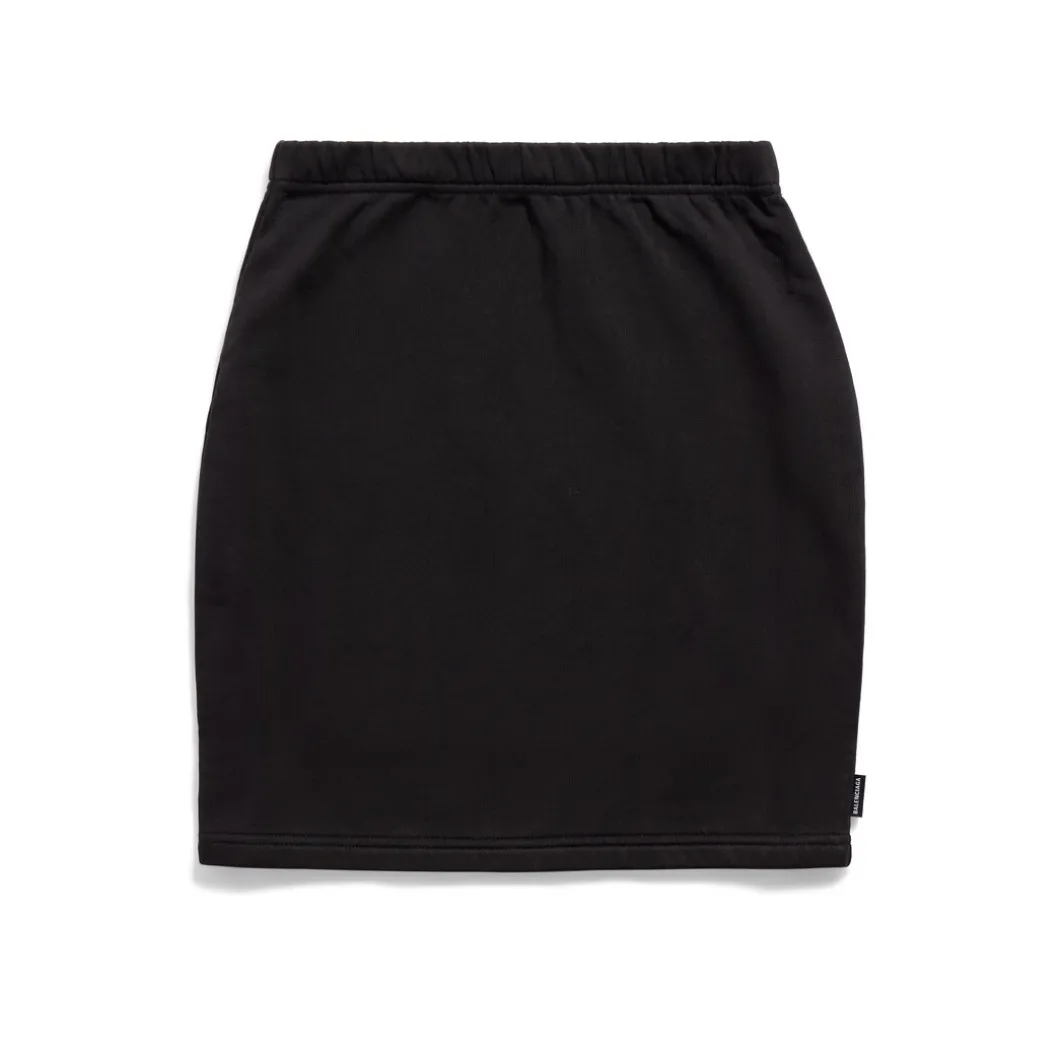 Minigonna da Donna in Nero Délavé