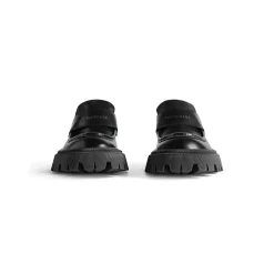 Mocassini Tractor da Donna in Nero