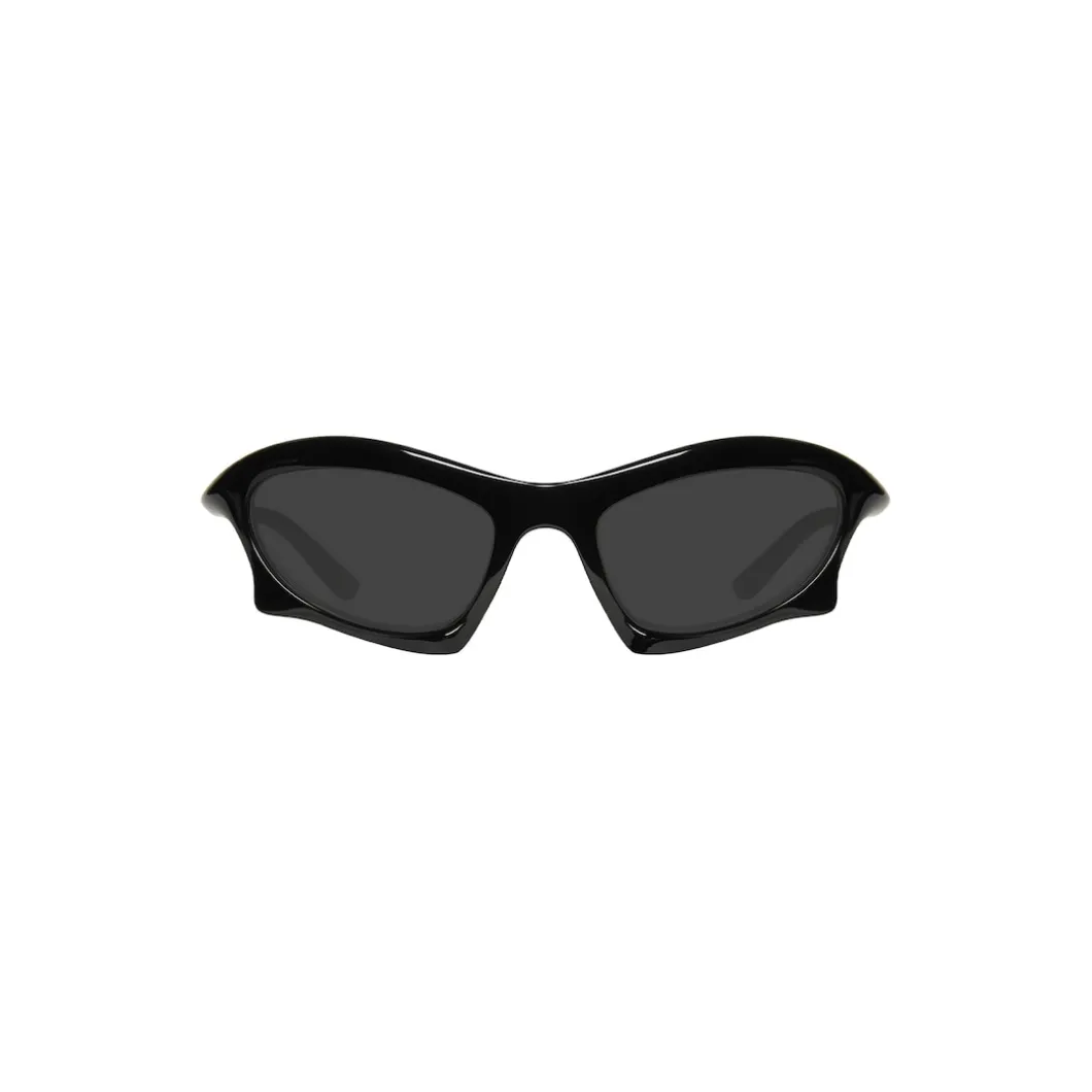Occhiali Da Sole Bat Rectangle in Nero