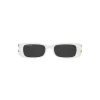 Occhiali Da Sole Dynasty Rectangle da Donna in Bianco