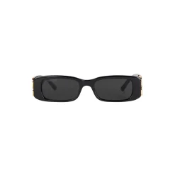 Occhiali Da Sole Dynasty Rectangle in Nero