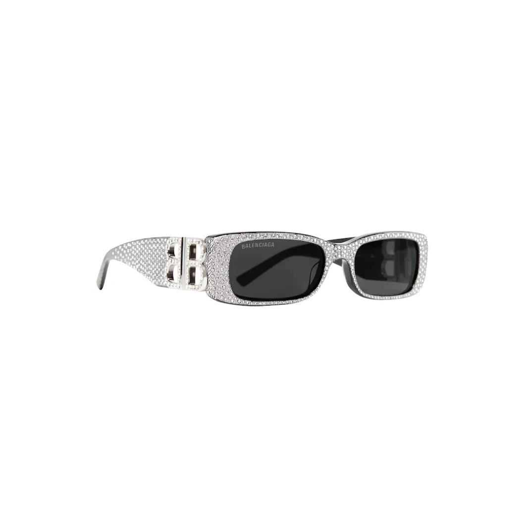 Occhiali Da Sole Dynasty Rectangle da Donna in Nero