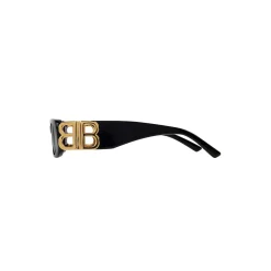 Occhiali Da Sole Dynasty Rectangle in Nero
