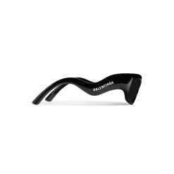 Occhiali Da Sole Hamptons Rectangle in Nero