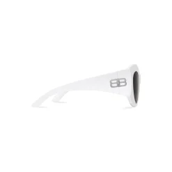 Occhiali Da Sole Hourglass Round  in Bianco