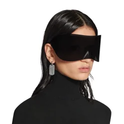 Occhiali Da Sole Mask Rectangle in Nero