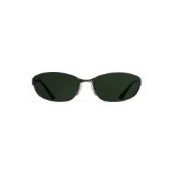Occhiali Da Sole Mercury Oval in Argento
