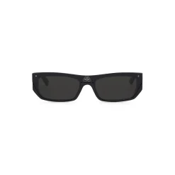 Occhiali Da Sole Shield Rectangle in Nero