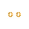 Orecchini A Cerchio B Chain da Donna in Oro