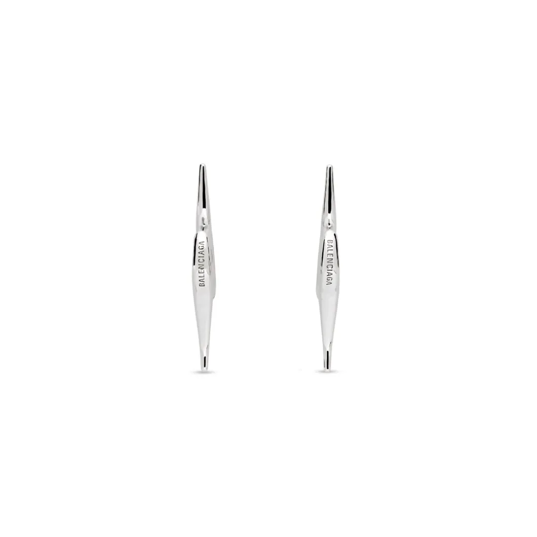 Orecchini Force Double Spike in Argento