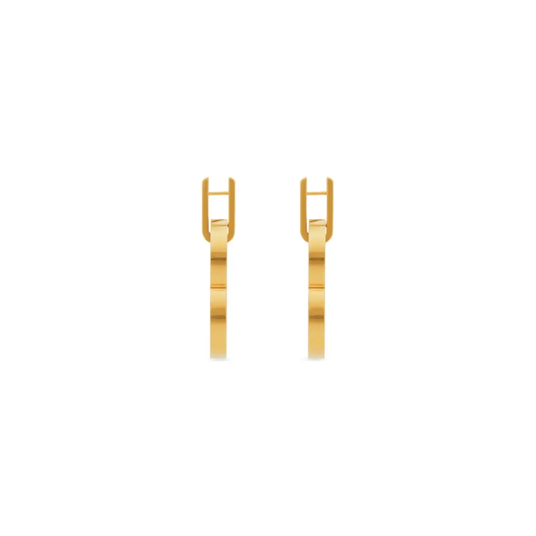 Orecchini Hourglass Xl da Donna in Oro