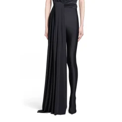 Pantabodysuit Draped da Donna in Nero