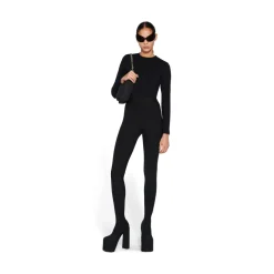 Pantaleggings Camden da Donna in Nero Délavé