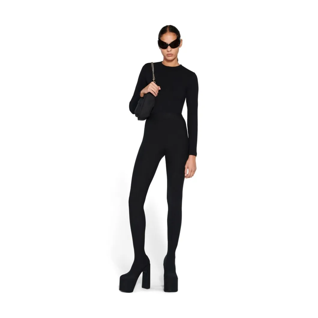 Pantaleggings Camden da Donna in Nero Délavé
