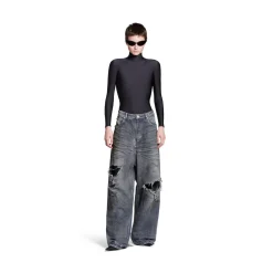 Pantaloni Baggy in Azzurro