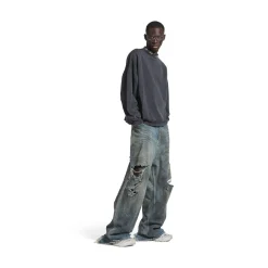 Pantaloni Baggy in Azzurro