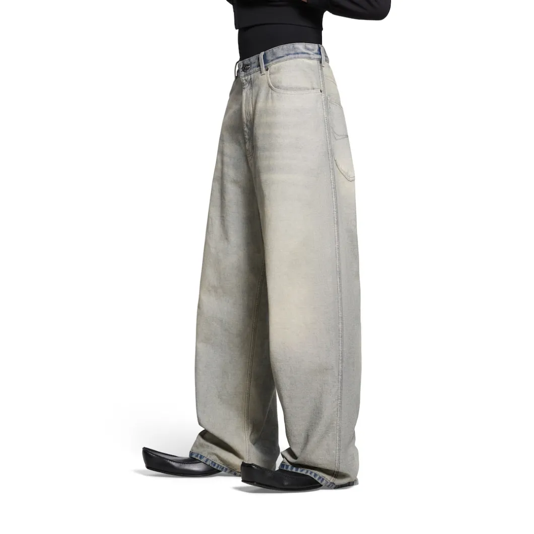 Pantaloni Baggy in Blu