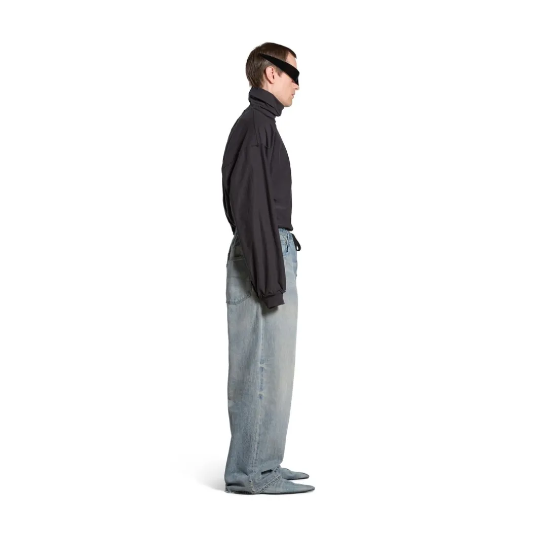 Pantaloni Baggy Oversize in Azzurro