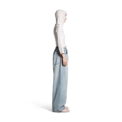 Pantaloni Baggy Oversize in Blu