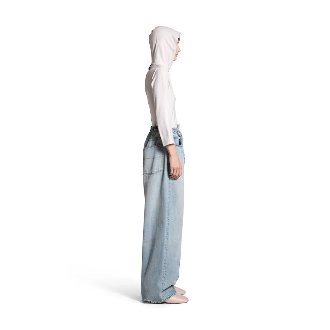 Pantaloni Baggy Oversize in Blu