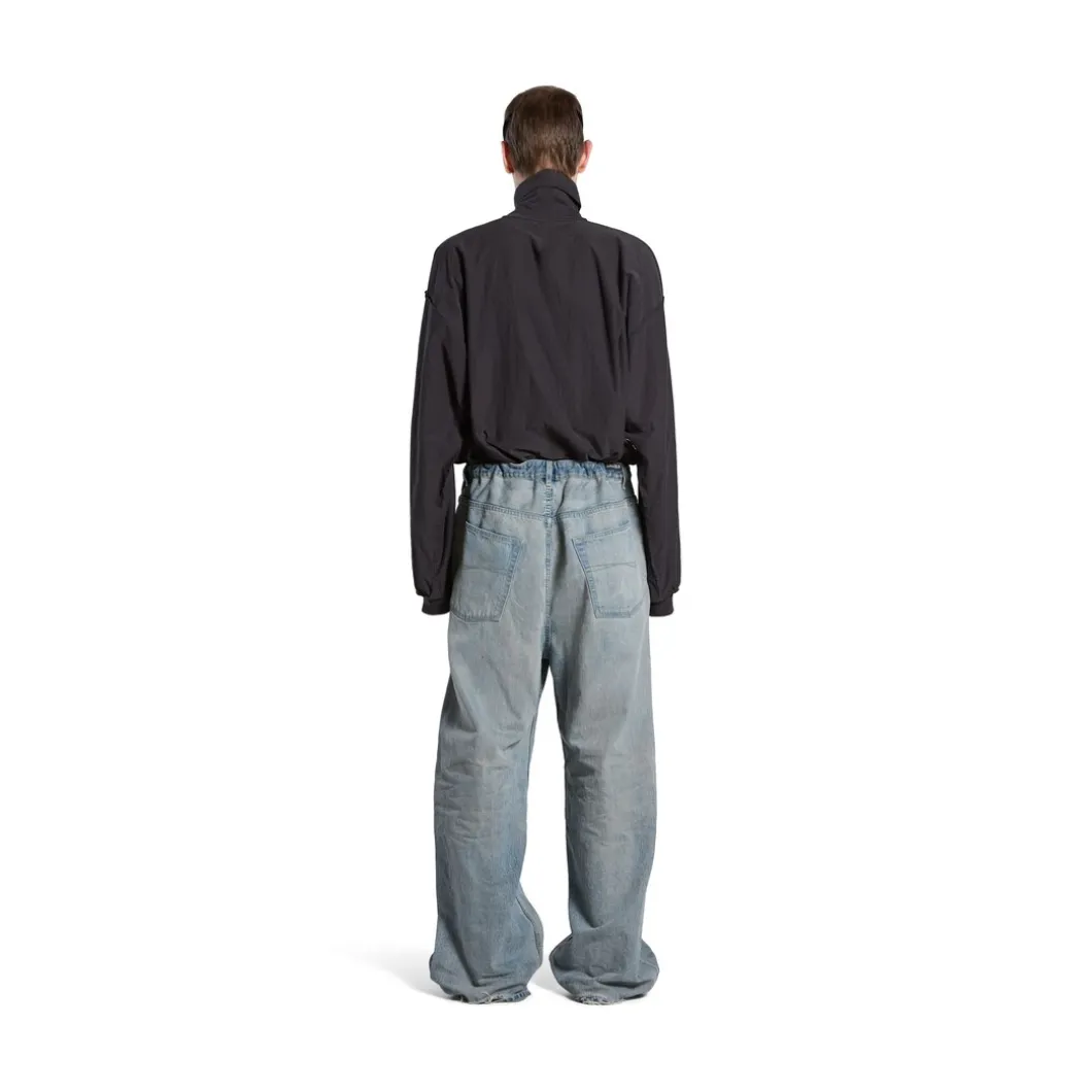 Pantaloni Baggy Oversize in Azzurro